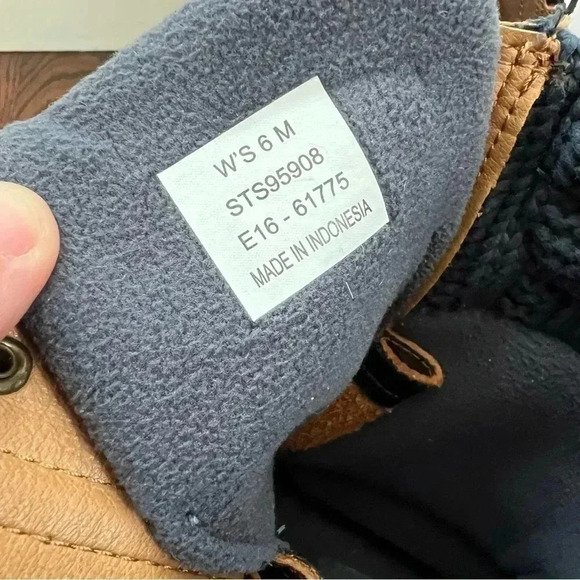 Sperry Top Sider Women's Saltwater Misty Rain Boot Sz 6 Brown Leather  STS95908 - Picture 6 of 16